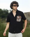 Men Solid Button-Down Oxford Big Shirt