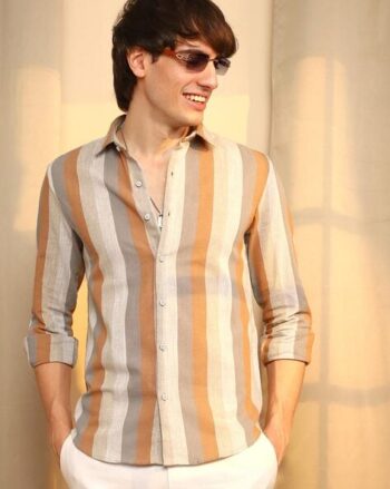 Men Geometric Print Slim Fit Shirt