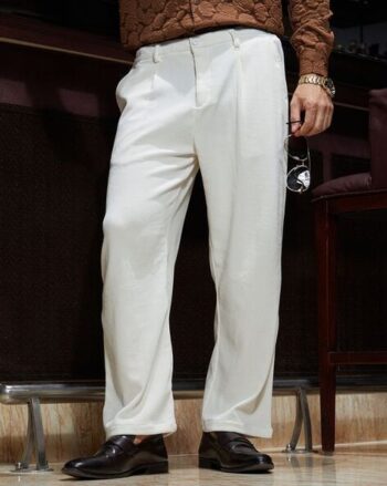 Men Loose Fit Flat-Front Cargo Pants