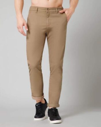 Flat-Front Straight Fit Trousers