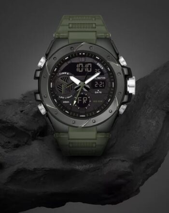 Men Analogue Wrist Watch with Silicon Strap
