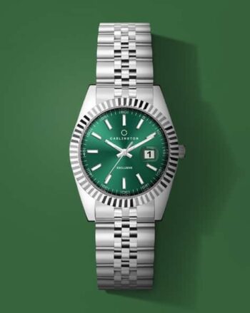 Men Analogue Wrist Watch with Stainless Steel Strap