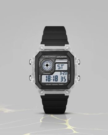 Men Digital Wrist Watch - Endurance 9079 White Black