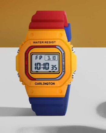 Men Digital Wrist Watch - Junior 718 Yellow