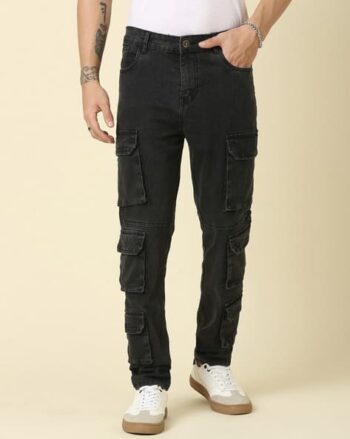 Men Flexi Waist Full Length Jeans