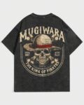 Men Typographic Oversized Fit T-Shirt with Round Neck