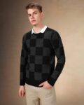 Men Striped Slim Fit Sweater