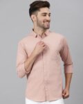 Men Tailored Fit Shirt with Embroidered Logo