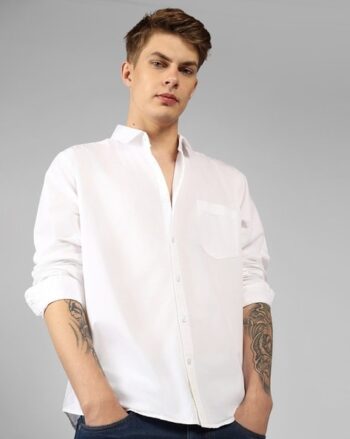 Men Slim Fit Checked Shirt