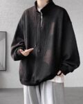 Men Premium Boxy Scuba Hoodie with Back Quilting