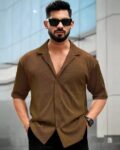 Regular Fit Shirt with Button-Down Collar