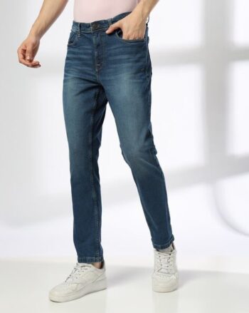 Men Mid-Wash Slim Fit Jeans