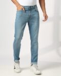 Men Mid-Wash Slim Fit Jeans