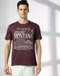 Men Montona Graphic Print Regular Fit Crew-Neck T-Shirt