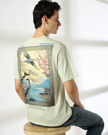 Men Graphic Print Regular Fit Crew-Neck T-Shirt