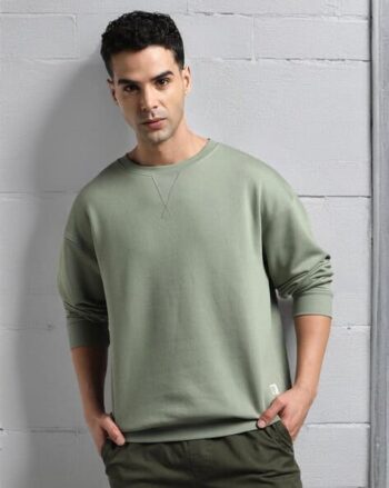Textured Hooded Sweatshirt