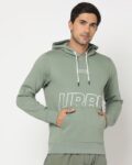 Regular Fit Hooded Sweatshirt with Logo Print