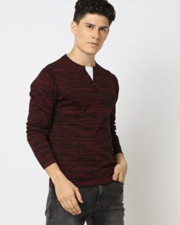 Men Typographic Print Sweatshirt with Crew Neck