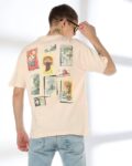 Men Graphic Print Relaxed Fit Crew-Neck T-Shirt