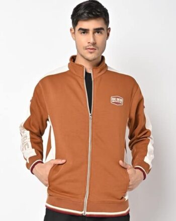 Ribbed Knitted Oversized Fisherman Notch-Neck Jumper