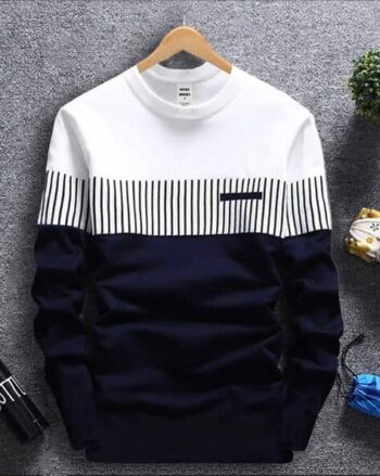 Men Colourblock Regular Fit Sweatshirt