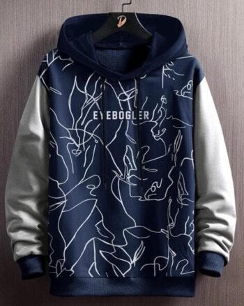 Men Oversized Fit Hoodie with Kangaroo Pockets