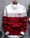 Men Colourblock Crew-Neck Sweatshirt