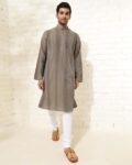 Men Striped Slim Fit Long Kurta