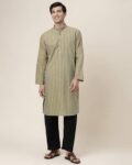 Men Stripes Long Kurta