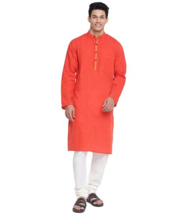 Long Kurta with Patch Pocket