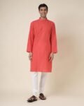 Men Mandarin-Collar Slim Fit Kurta