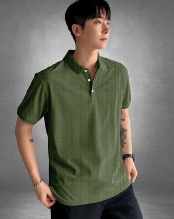 Men Regular Fit Crew- Neck T-shirt