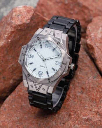 Men Analogue Watch with Metallic Strap-SS25-FAWC1014