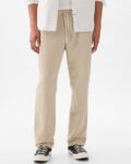 Men Straight Fit Ripstop Trousers