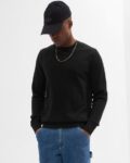 Men Regular Fit Typographic Print Hoodie
