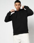 Men Regular Fit Denim Hoodie