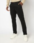 Men Slim Fit Flat-Front Pants