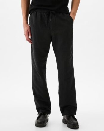 Smart Wide-Leg Plisse Trousers