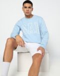 Striped Crew-Neck Sweatshirt
