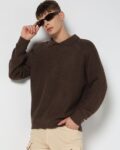 Men Oversized Fit Hoodie with Kangaroo Pockets