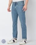 Men Lightly Washed Slim Fit Jeans