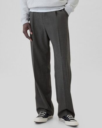 Men Slim Fit Flat Front Cargo Pants with Insert Pockets