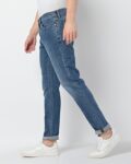 Men Lightly Washed Slim Fit Jeans