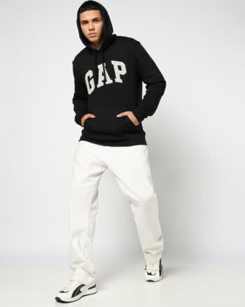 Men Brand Print Slim Fit Sweatshirt
