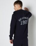 Men Regular Fit Typographic Print Hoodie