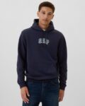 Men Typographic Print Hoodie