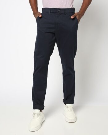 Straight Fit Pleat-Front Chinos