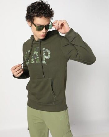 Men Oversized Fit Hoodie with Kangaroo Pockets