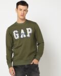 Men Typographic Print Regular Fit Sweatshirt