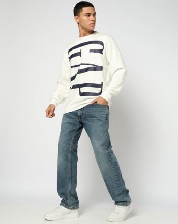 Men Geometric Pattern Slim Fit Sweater